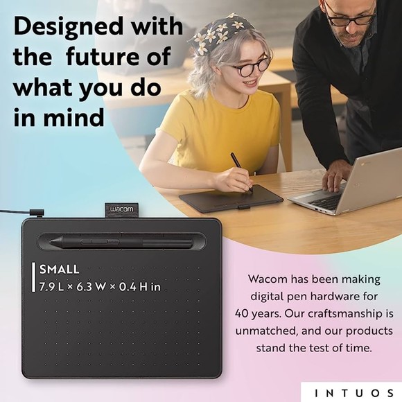 Wacom Small Graphics Drawing Tablet Chromebook Mac Android & Windows - Picture 8 of 12